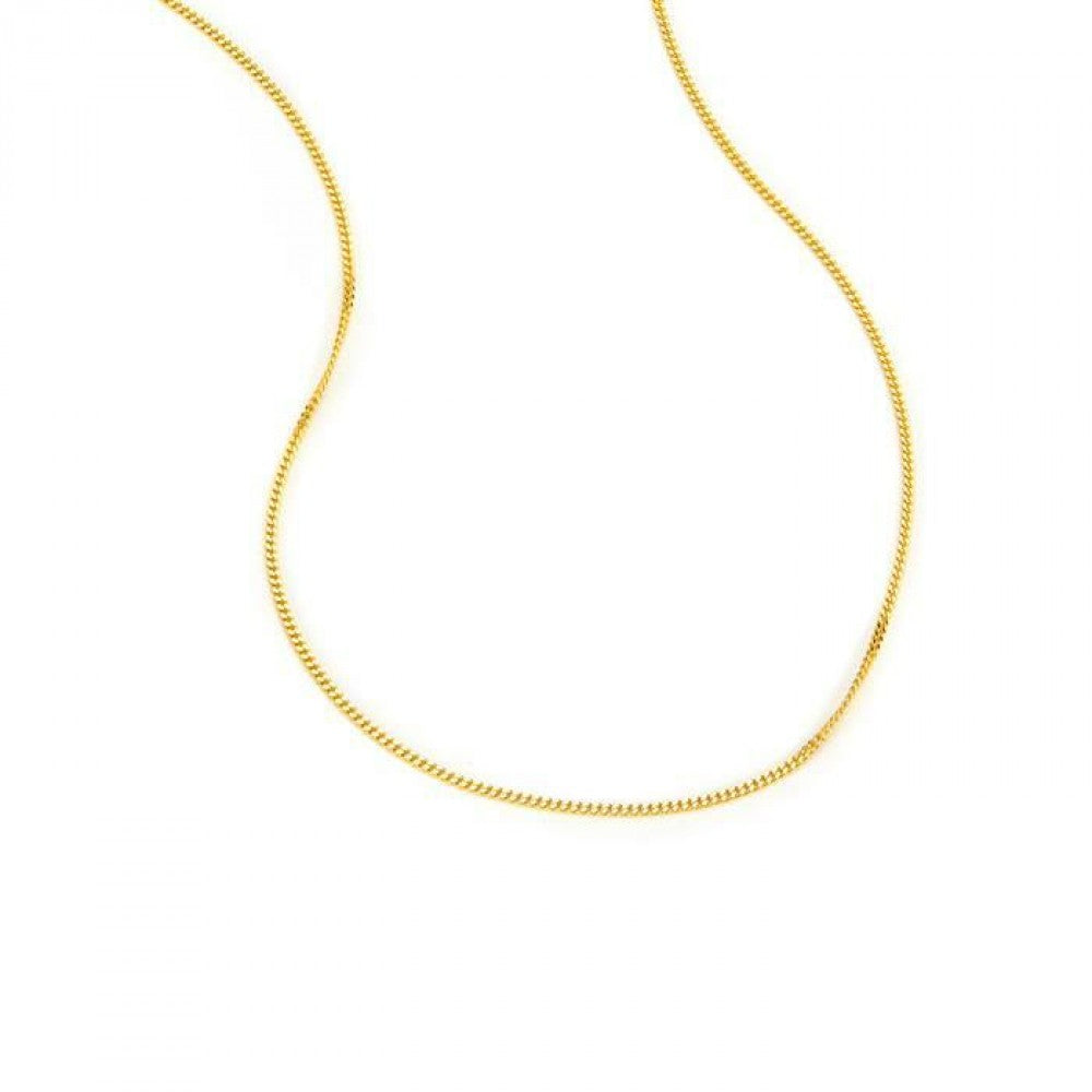Goldplattierte Silberhalskette 1 