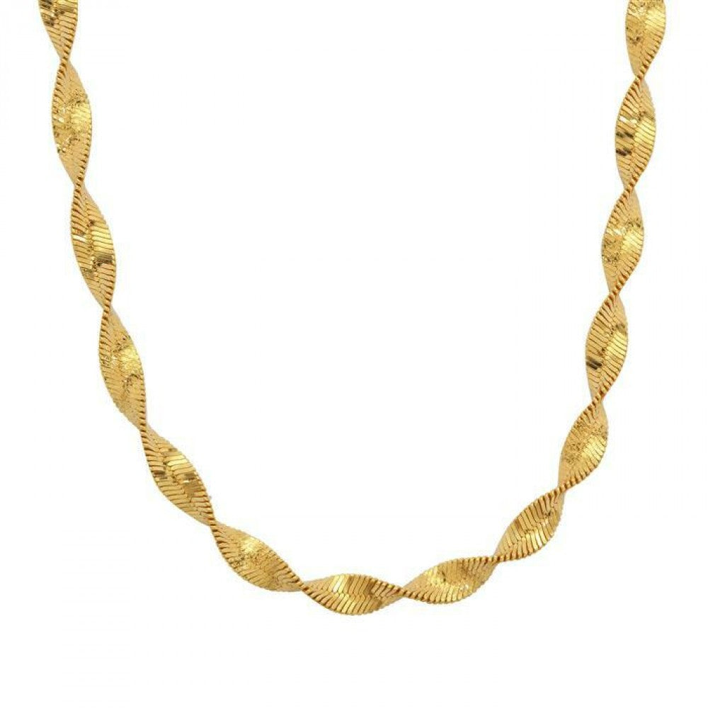 Goldplattierte Silberhalskette