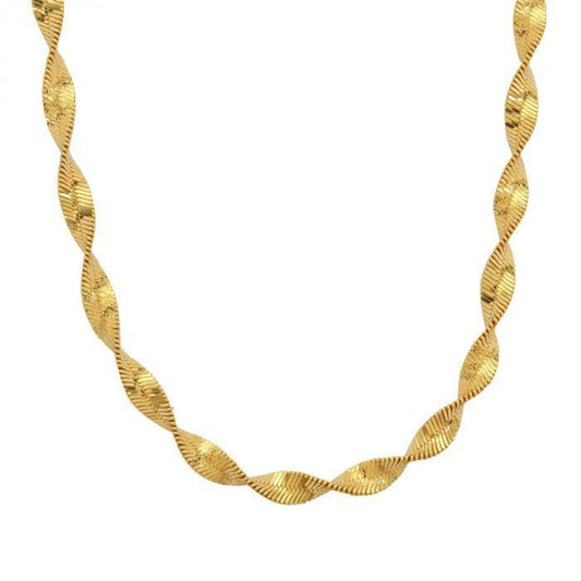 Goldplattierte Silberhalskette