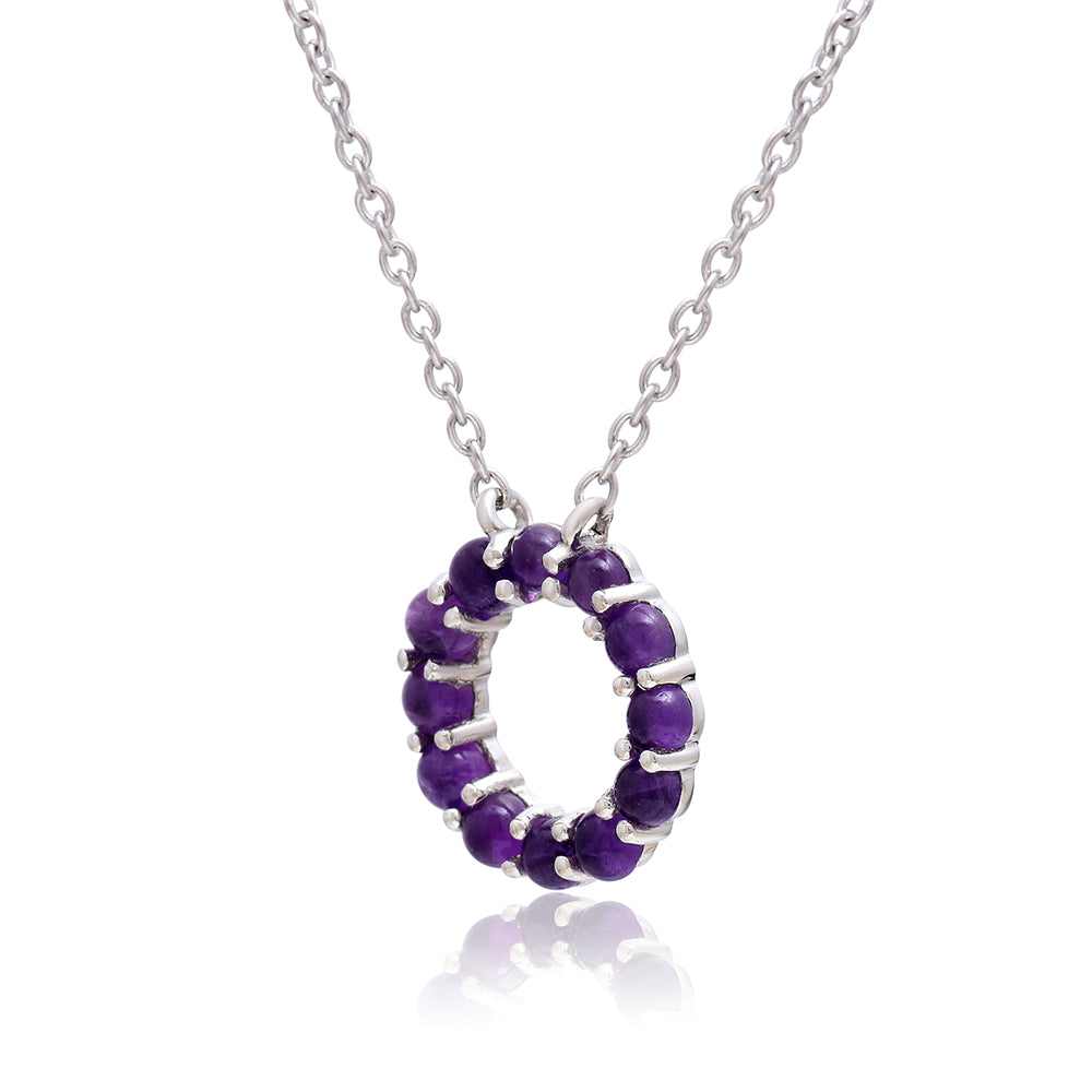 Silberanhänger mit marokkanischem Amethyst 2 