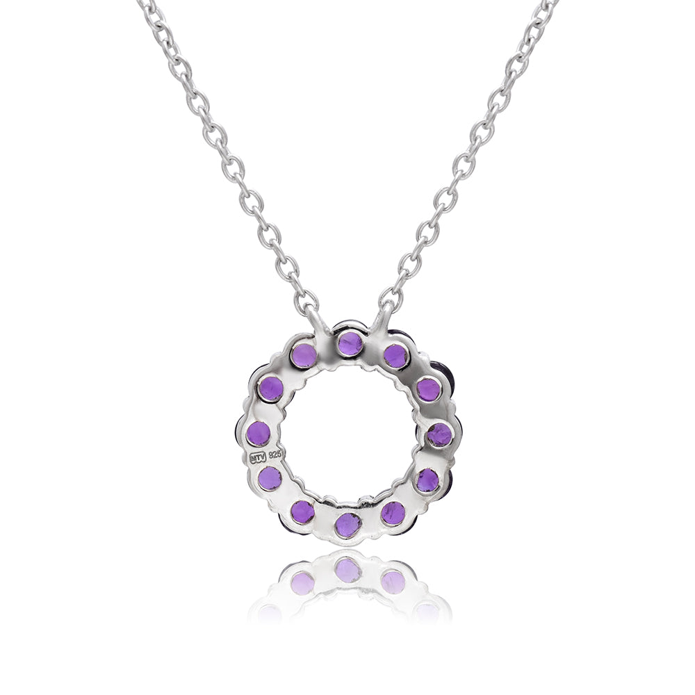 Silberanhänger mit marokkanischem Amethyst 3 