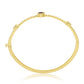 Goldplattierter Silberarmreif mit Rubin aus Madagaskar