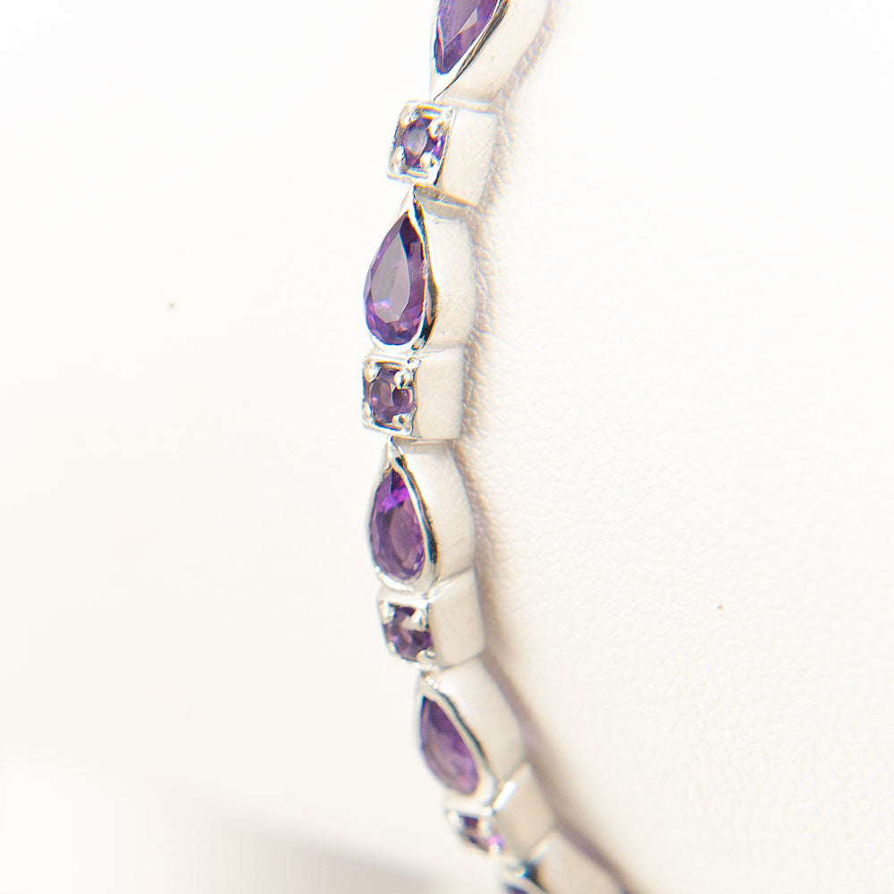Silberarmreif mit marokkanischem Amethyst 4 