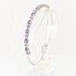 Silberarmreif mit marokkanischem Amethyst