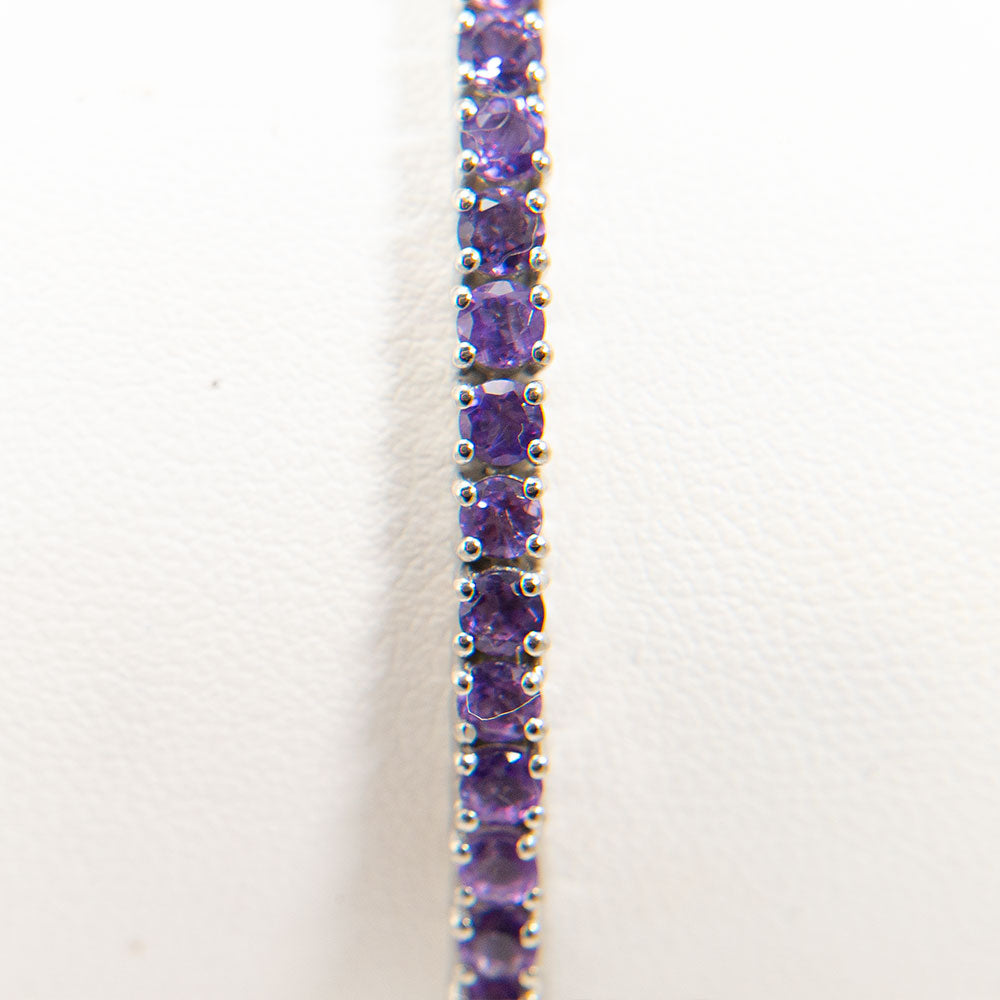 Silberarmband mit marokkanischem Amethyst 2 