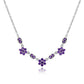 Silberhalskette mit marokkanischem Amethyst