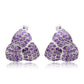 Silberohrringe mit marokkanischem Amethyst
