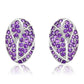 Silberohrringe mit marokkanischem Amethyst