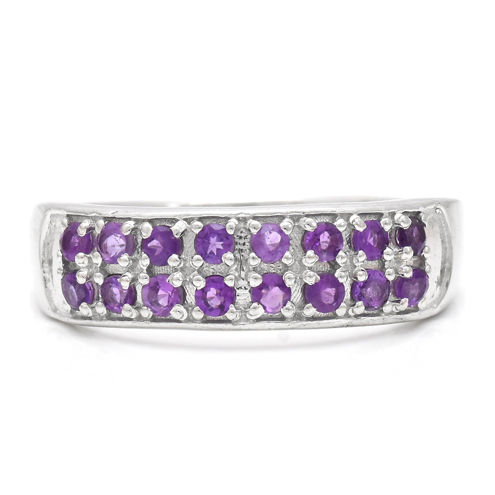 Silberring mit marokkanischem Amethyst 2 