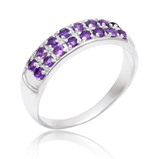Silberring mit marokkanischem Amethyst