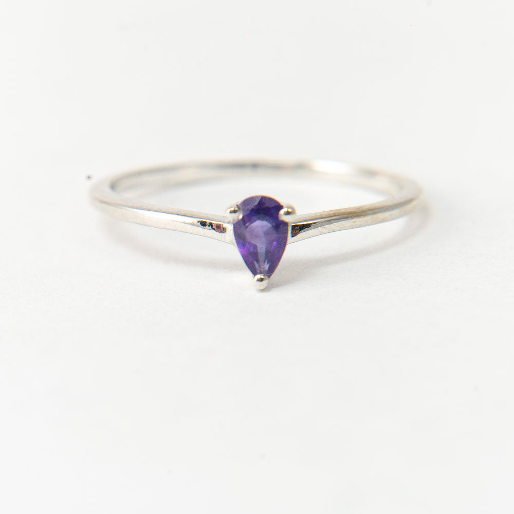 schmuckgarnitur aus Silber mit marokkanischem Amethyst und weißem Topas 6 