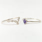 schmuckgarnitur aus Silber mit marokkanischem Amethyst und weißem Topas
