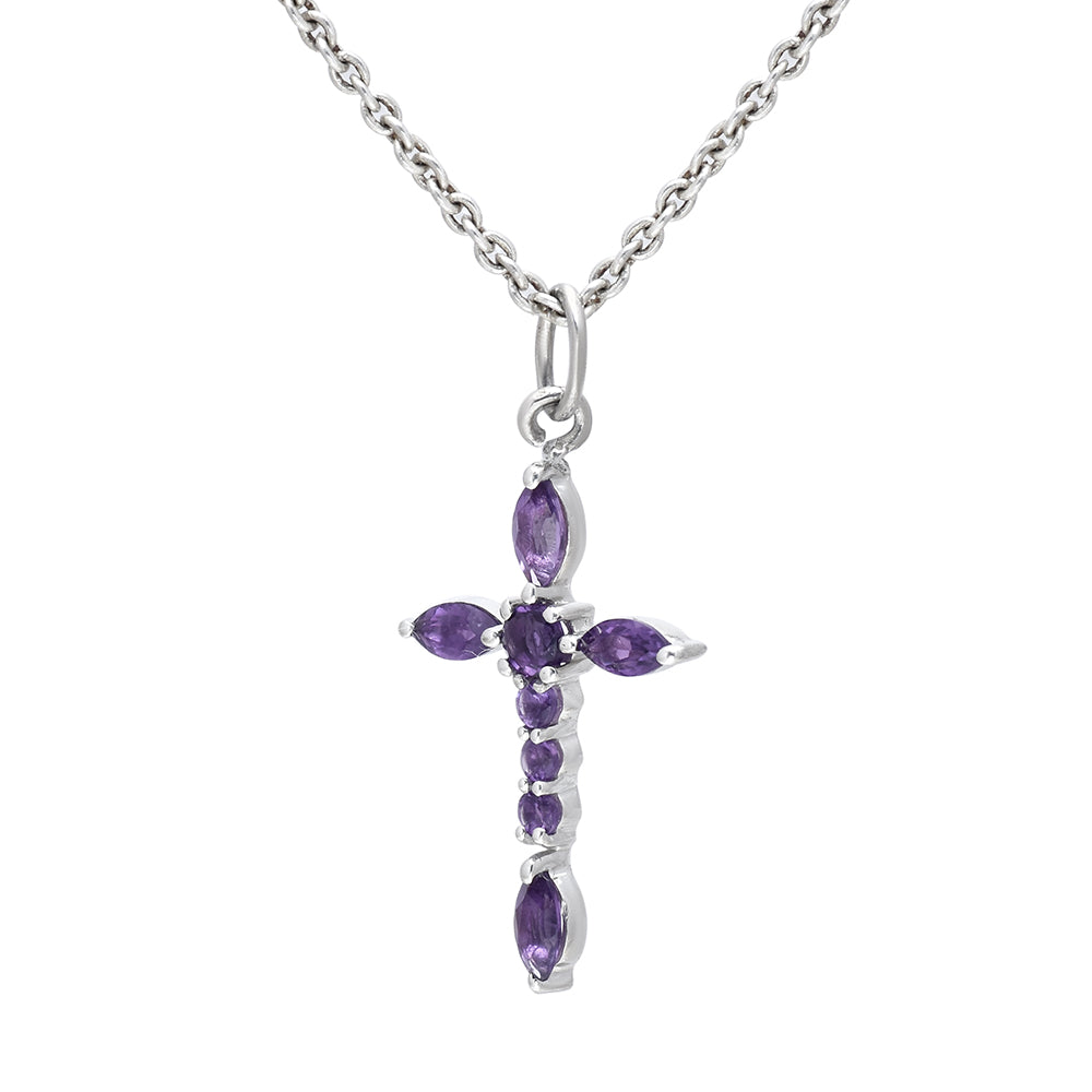Silberanhänger mit marokkanischem Amethyst