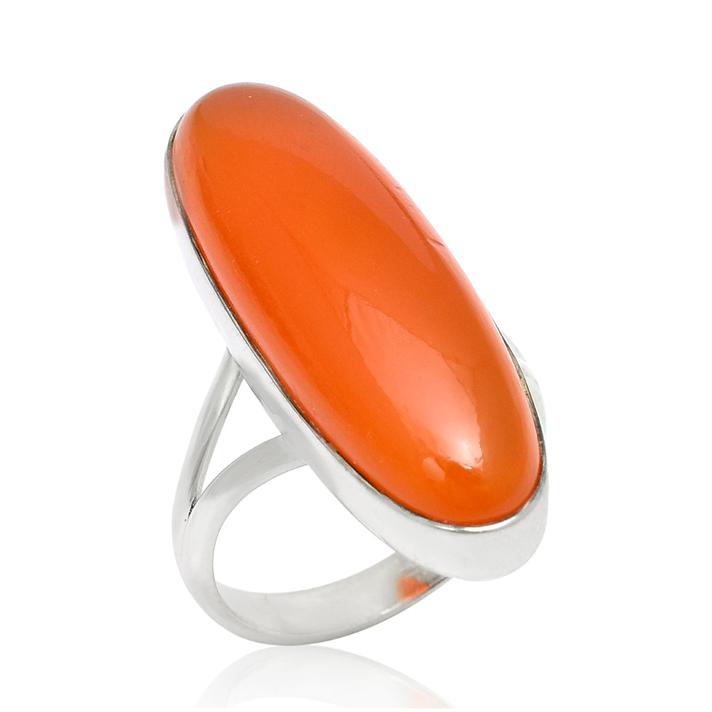 Silberring mit rotem Achat 2 