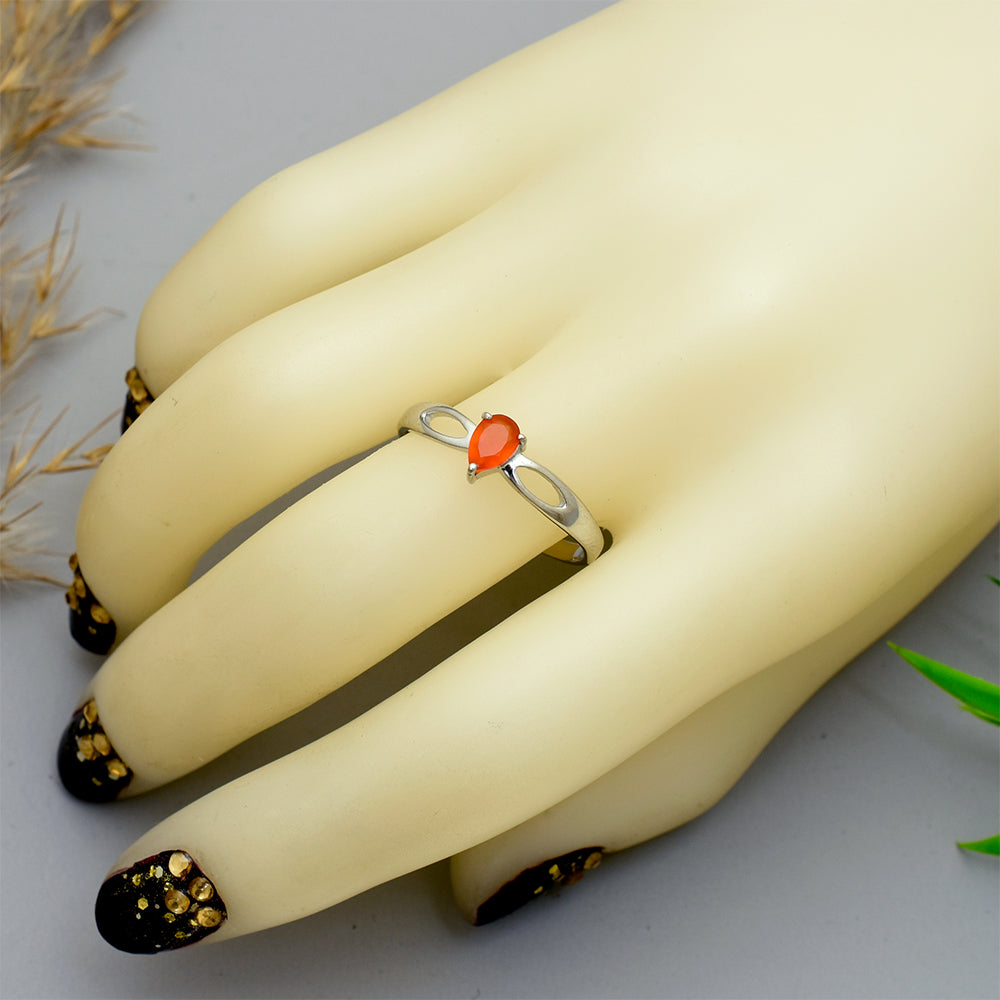 Silberring mit rotem Achat 4 