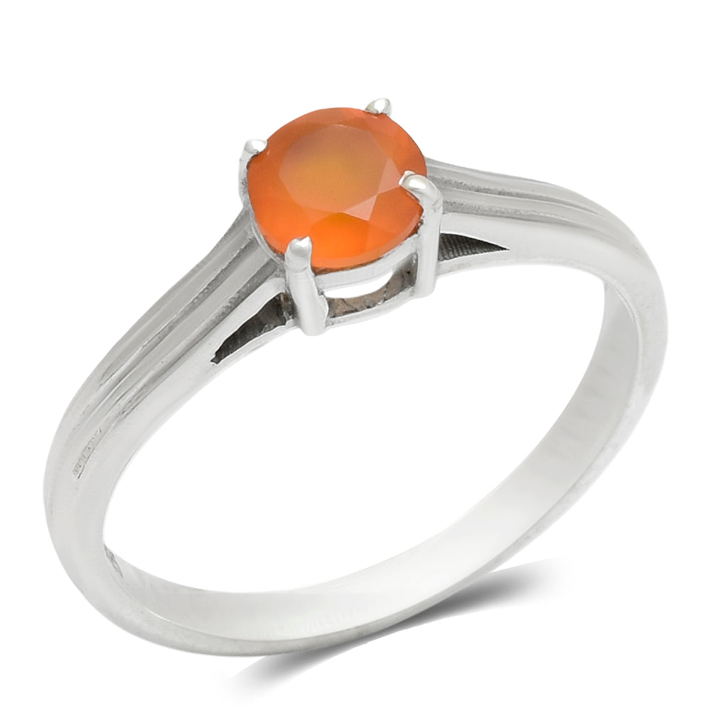 Silberring mit rotem Achat 2 