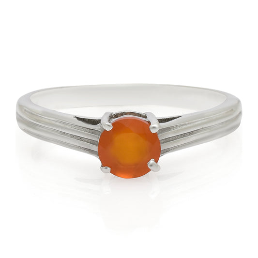 Silberring mit rotem Achat
