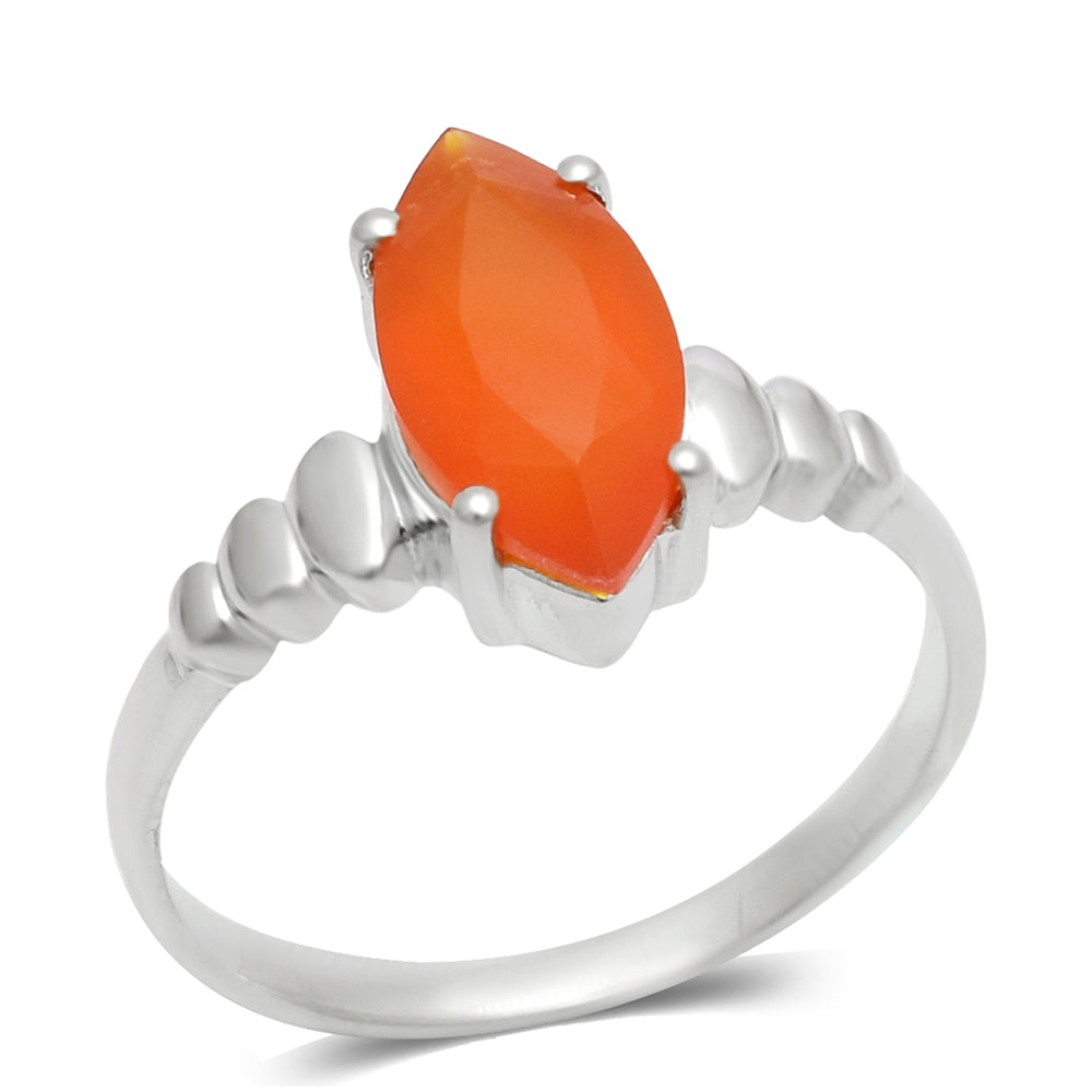 Silberring mit rotem Achat 2 