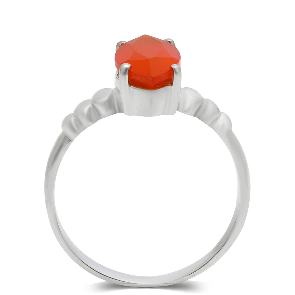 Silberring mit rotem Achat 3 
