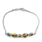 Silberarmband mit Austerntürkis