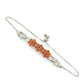 Silberarmband mit rotem Achat