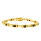 Goldplattiertes Silberarmband mit äthiopischem Opal aus Lega Dembi und weißem Topas