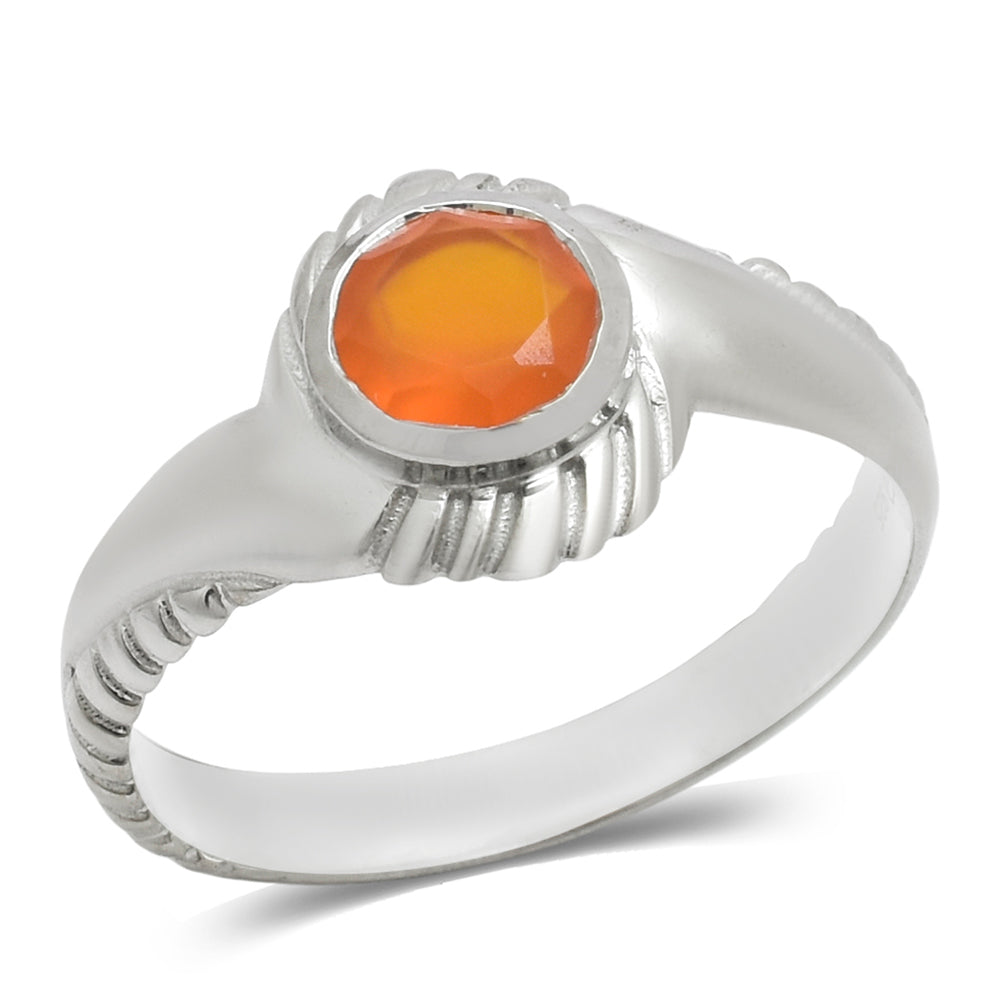 Silberring mit rotem Achat