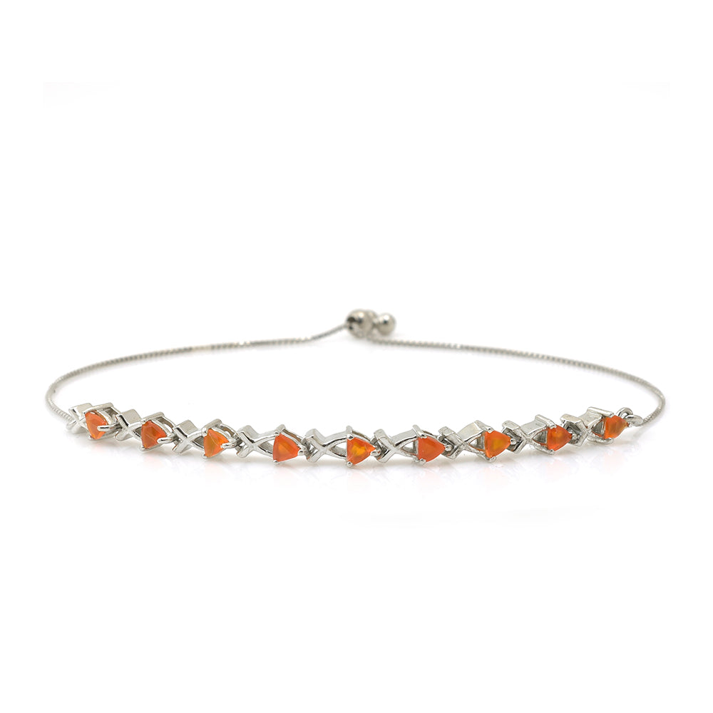 Silberarmband mit rotem Achat