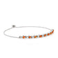 Silberarmband mit rotem Achat