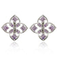 Silberohrringe mit brasilianischem Amethyst