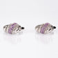 Silberohrringe mit brasilianischem Amethyst
