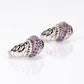 Silberohrringe mit brasilianischem Amethyst