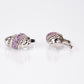 Silberohrringe mit brasilianischem Amethyst