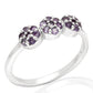 Silberring mit brasilianischem Amethyst
