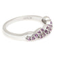 Silberring mit brasilianischem Amethyst