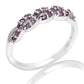 Silberring mit brasilianischem Amethyst