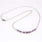 Silberhalskette mit brasilianischem Amethyst