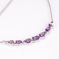 Silberhalskette mit brasilianischem Amethyst