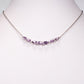 Silberhalskette mit brasilianischem Amethyst