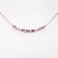 Silberhalskette mit brasilianischem Amethyst