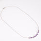 Silberhalskette mit brasilianischem Amethyst