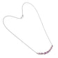 Silberhalskette mit brasilianischem Amethyst
