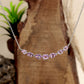 Silberhalskette mit brasilianischem Amethyst