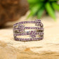 Silberring mit brasilianischem Amethyst