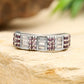 Silberring mit brasilianischem Amethyst und weißem Topas