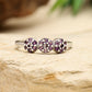 Silberring mit brasilianischem Amethyst