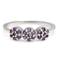Silberring mit brasilianischem Amethyst