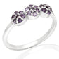 Silberring mit brasilianischem Amethyst
