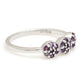 Silberring mit brasilianischem Amethyst