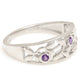 Silberring mit brasilianischem Amethyst